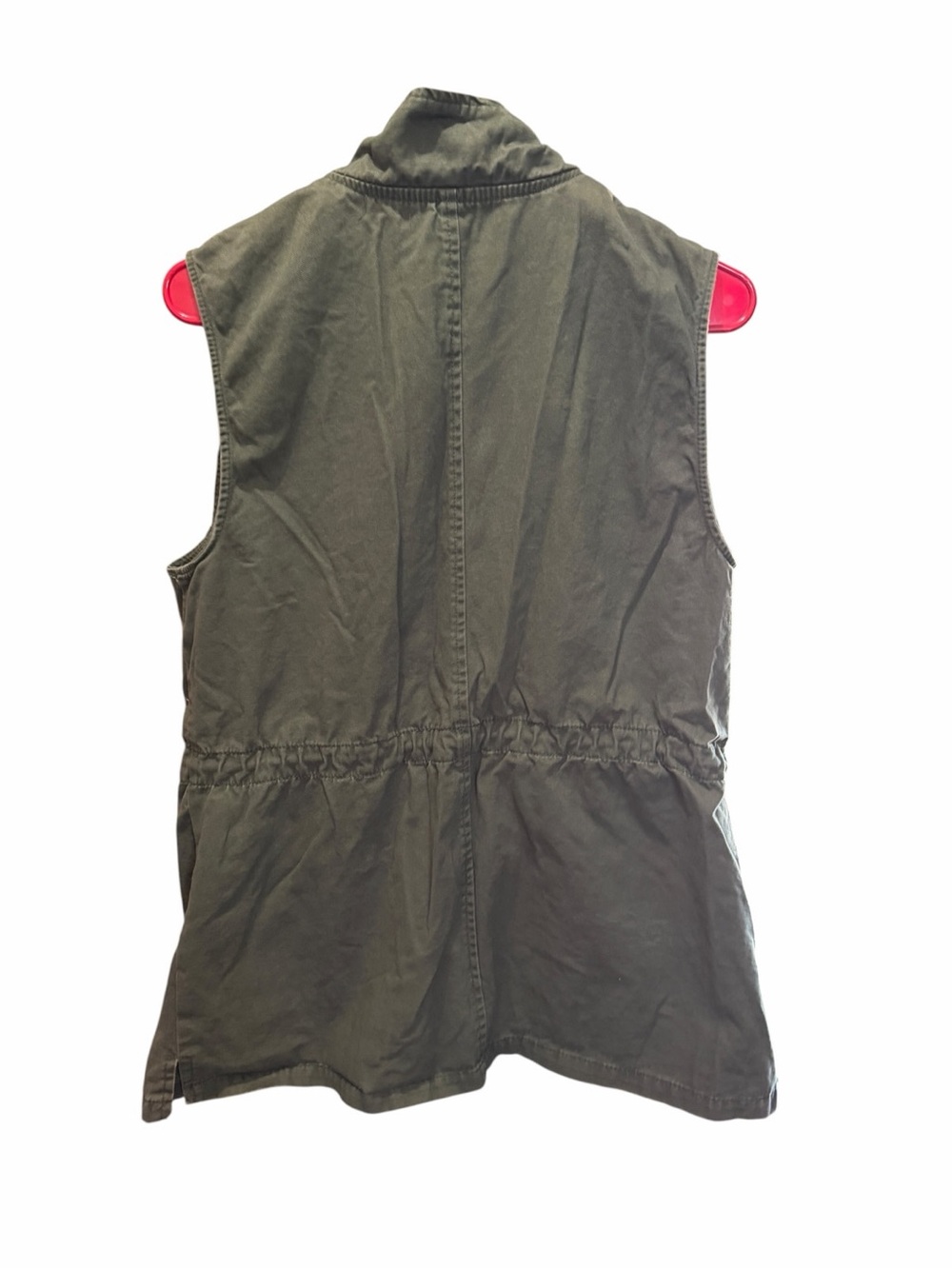 Ashley By 26 International Olive Utility Vest with Snap Epaulets - Picture 7 of 7